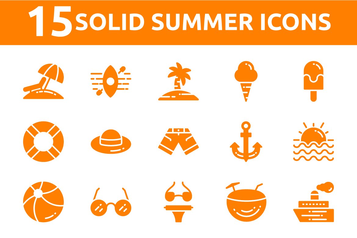 Summer Icons preview image.