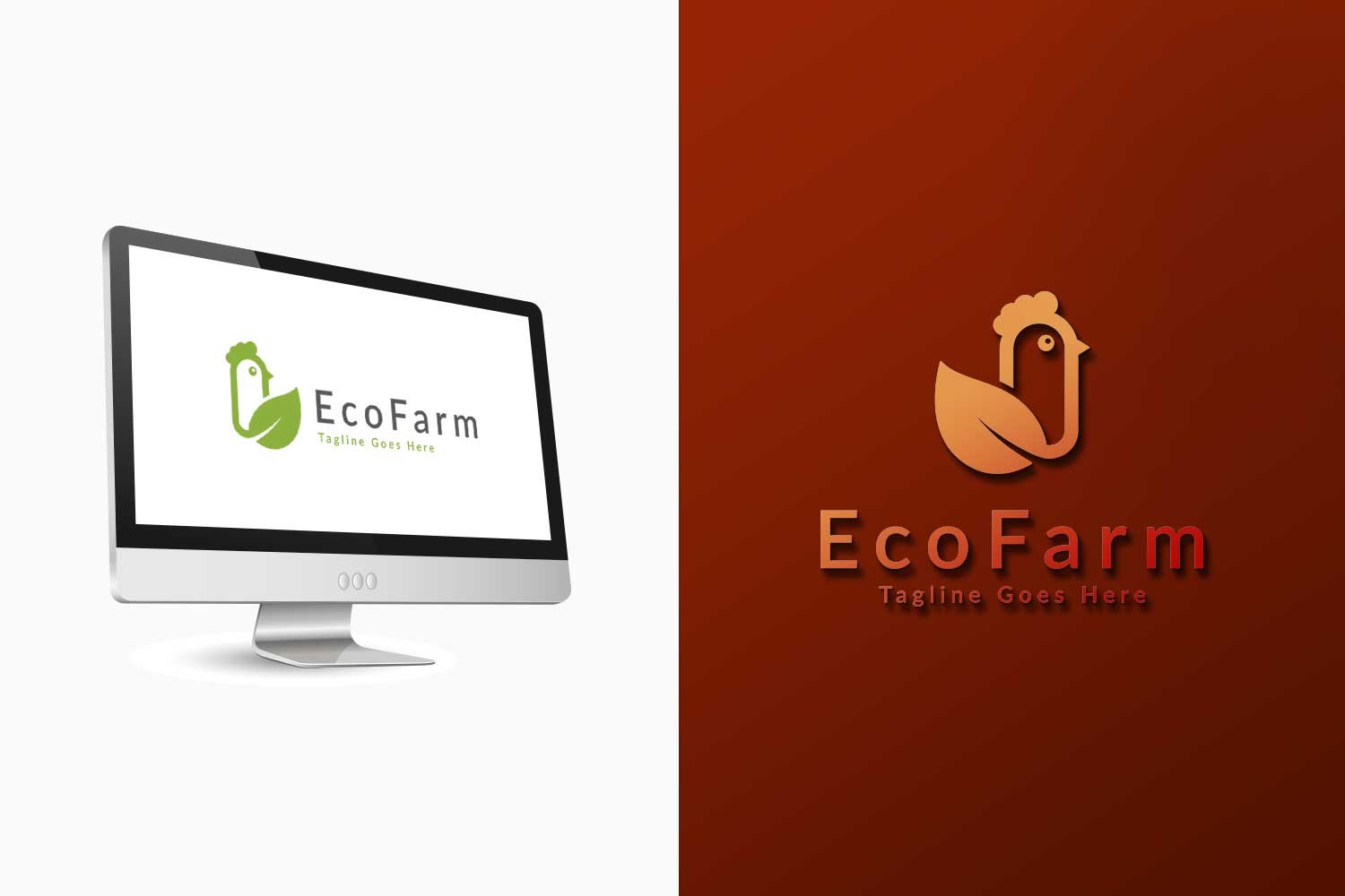 Eco Chicken Farm Logo preview image.