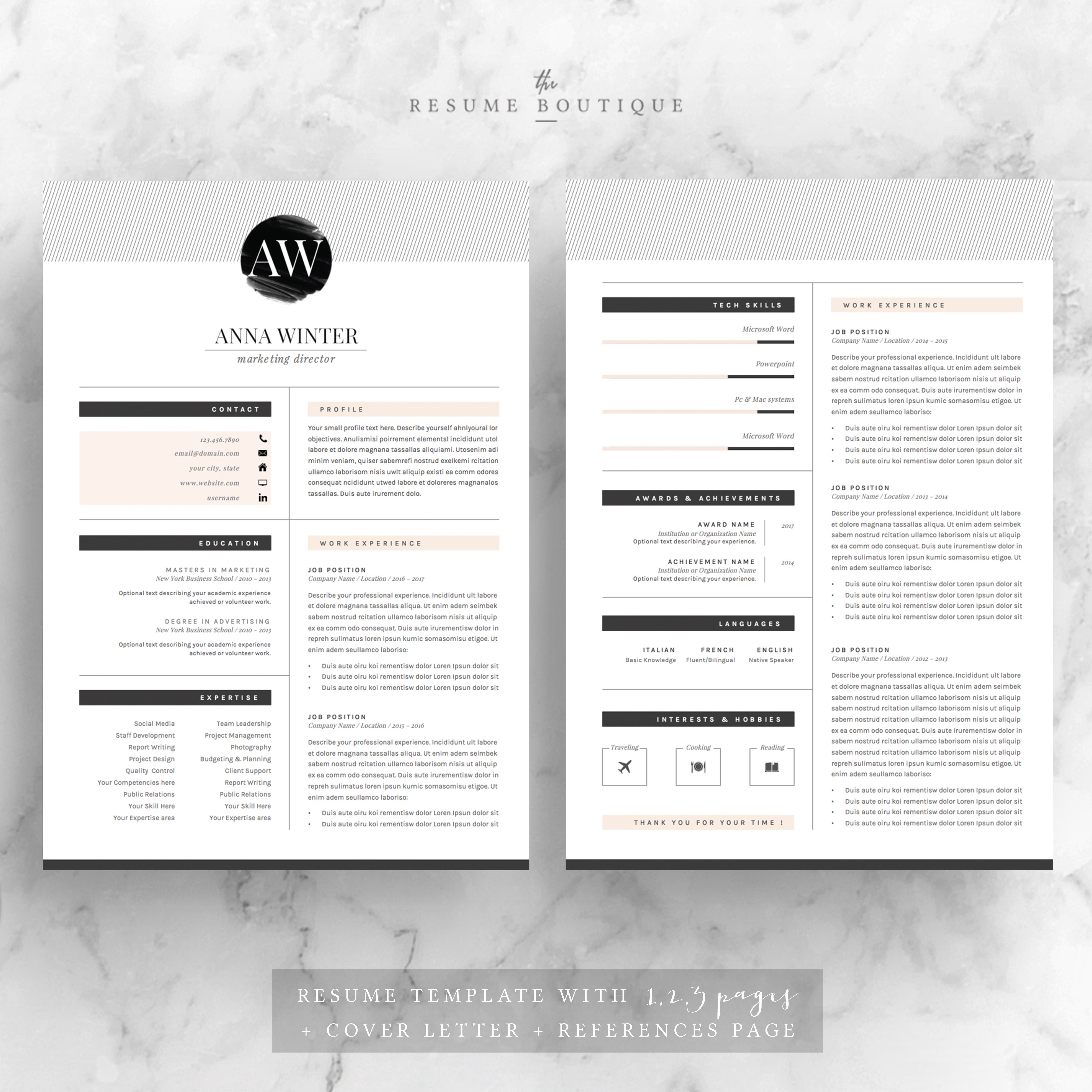 Resume Template 5pages | Stiletto preview image.