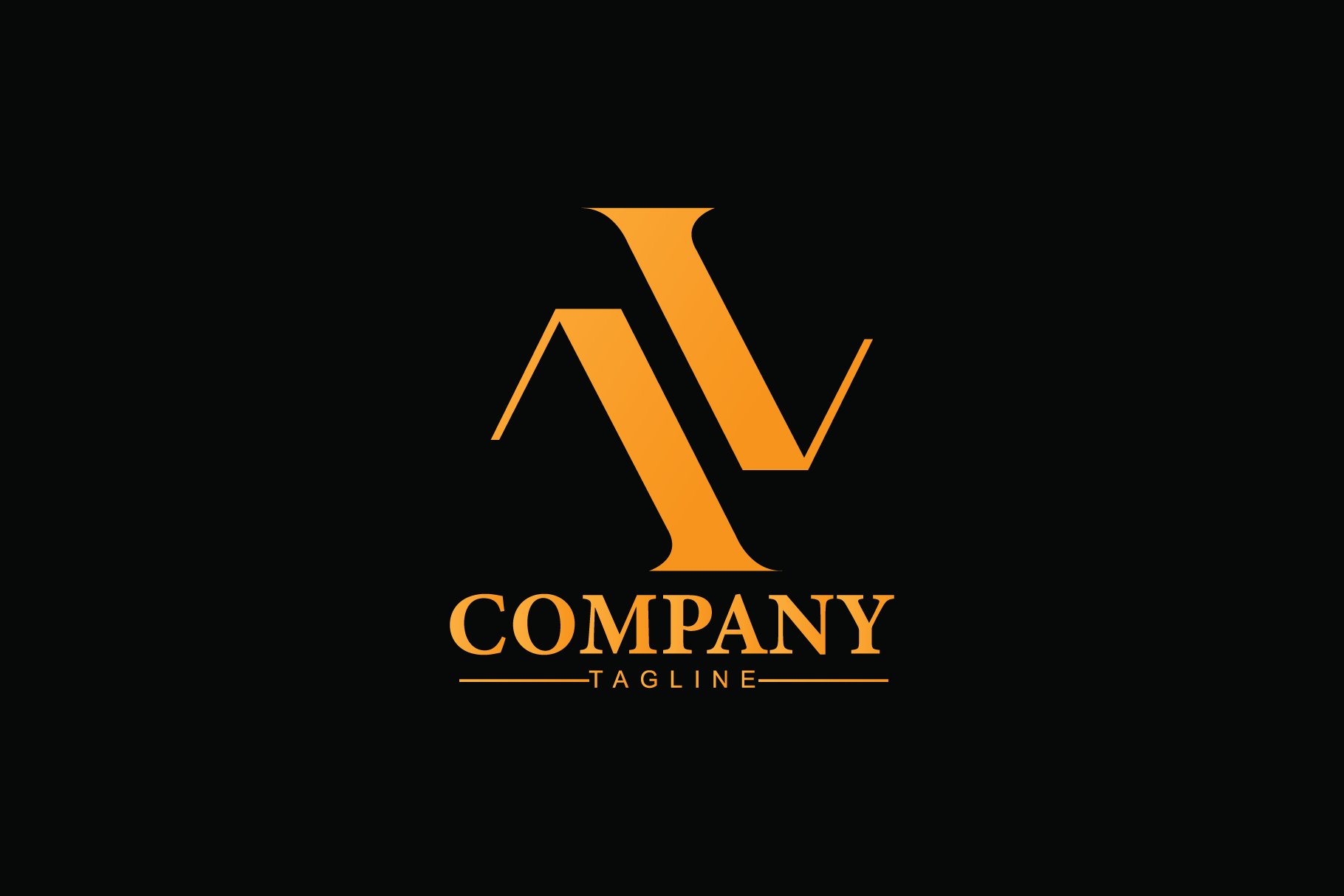 Letter AV Monogram Logo preview image.