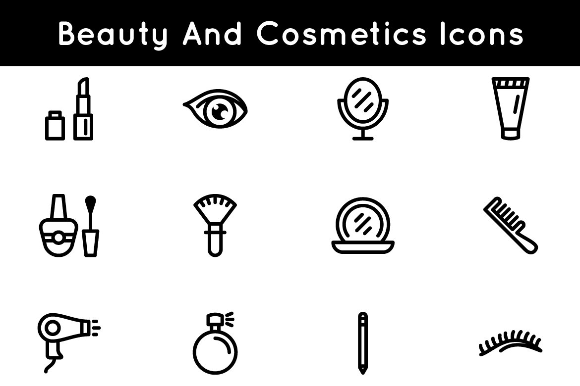 Makeup Icons preview image.