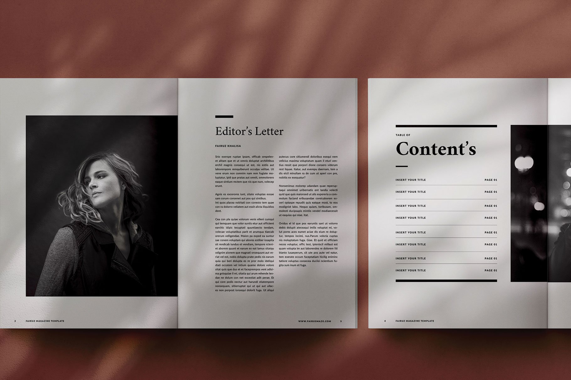 Magazine Template preview image.