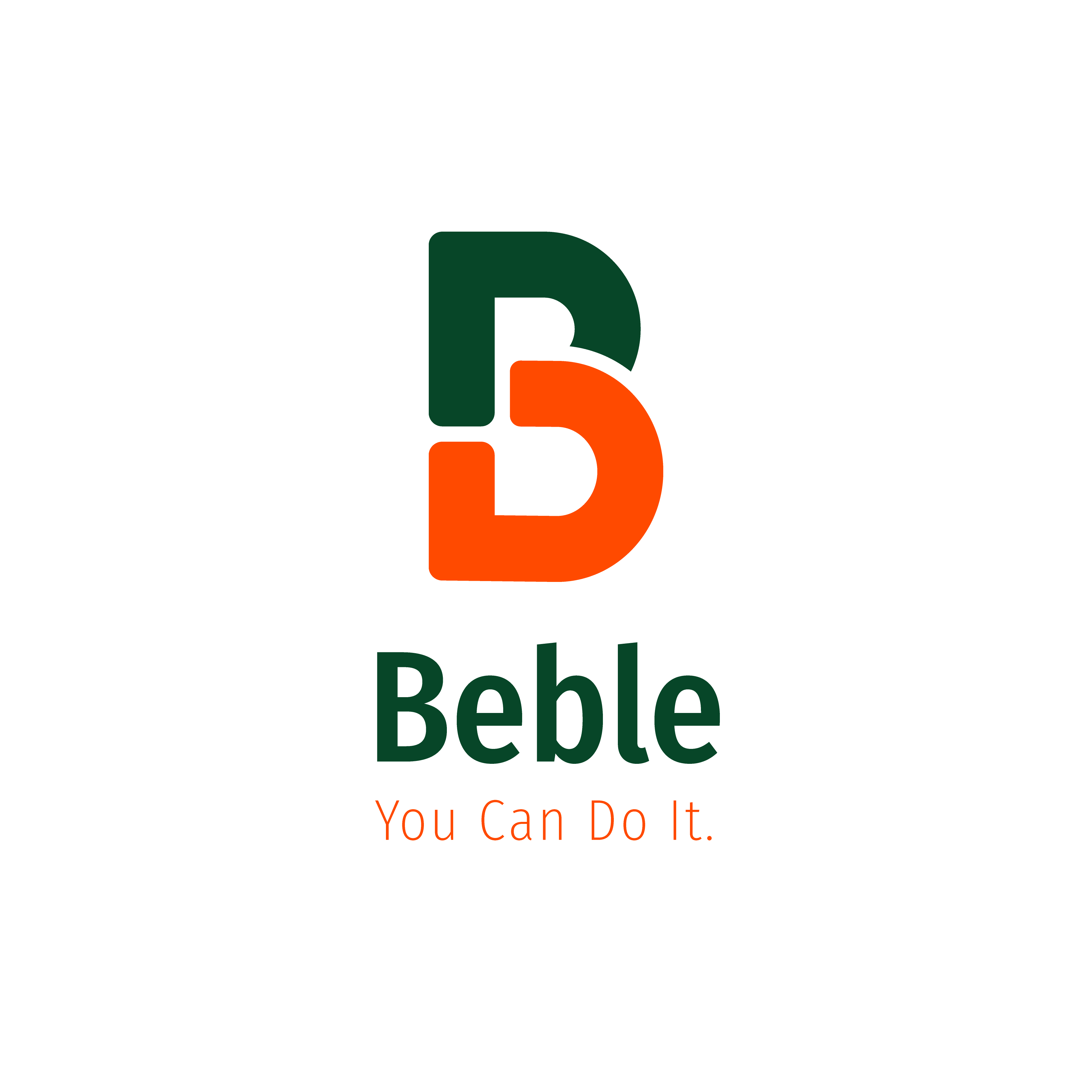 B letter logo for business cover image.