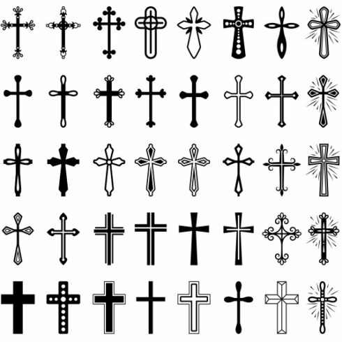 Christian cross icons cover image.