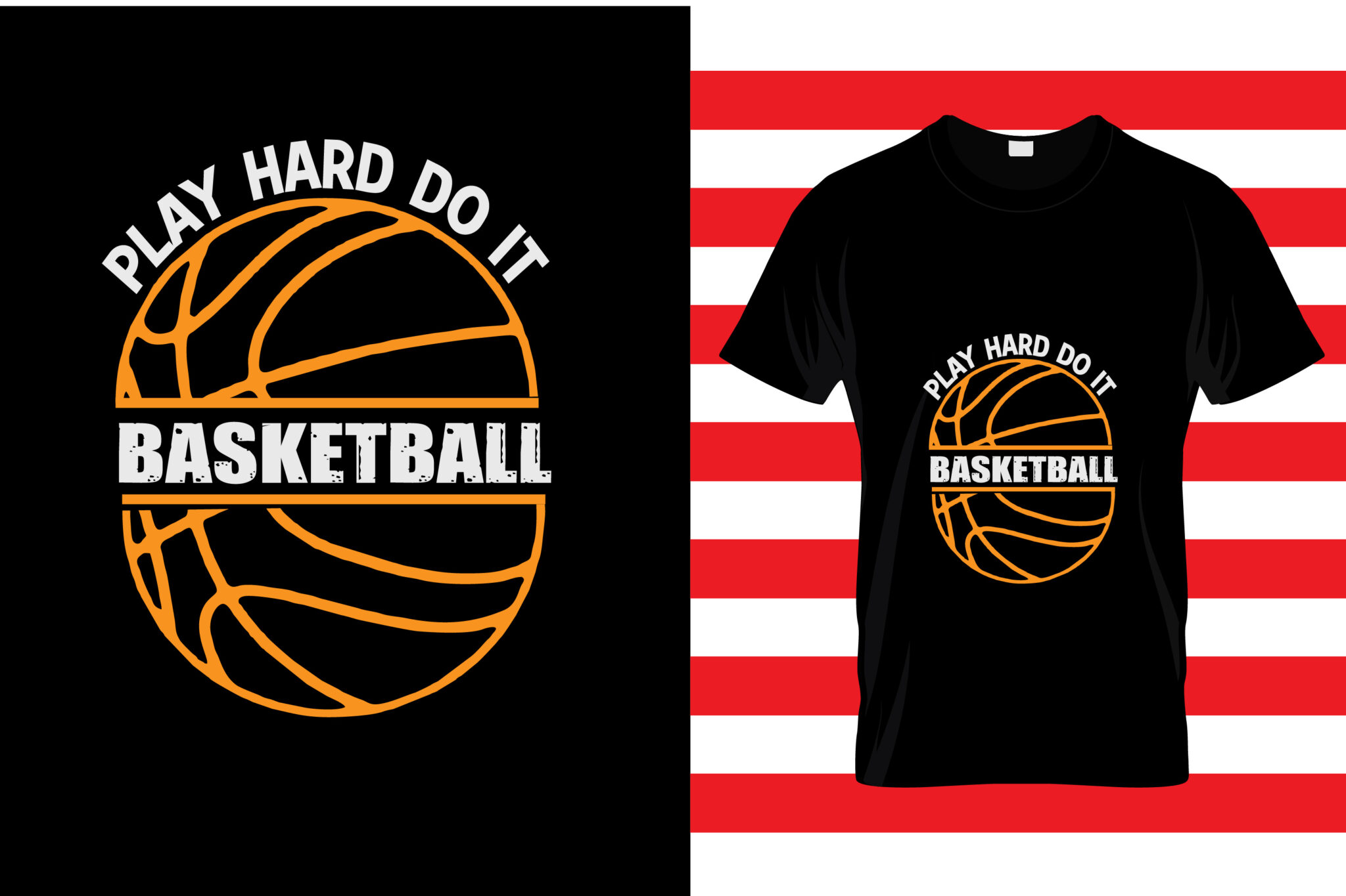 BASKETBALL CUSTOM T SHIRT DESIGN MasterBundles