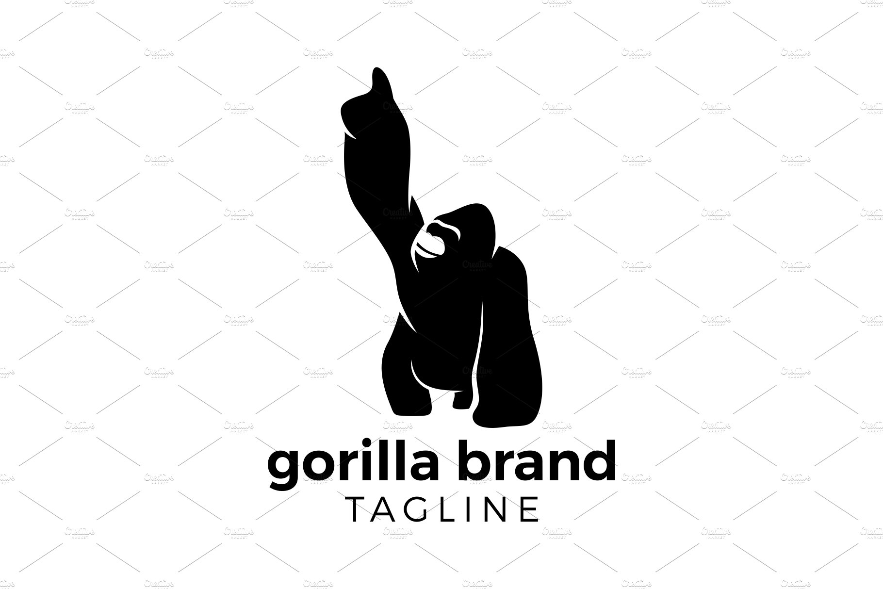 Gorilla logo template cover image.