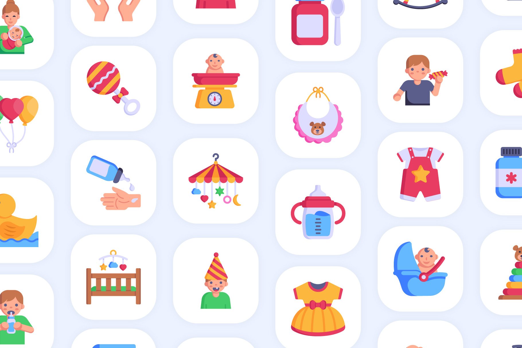 babby flat icons preview 5 387