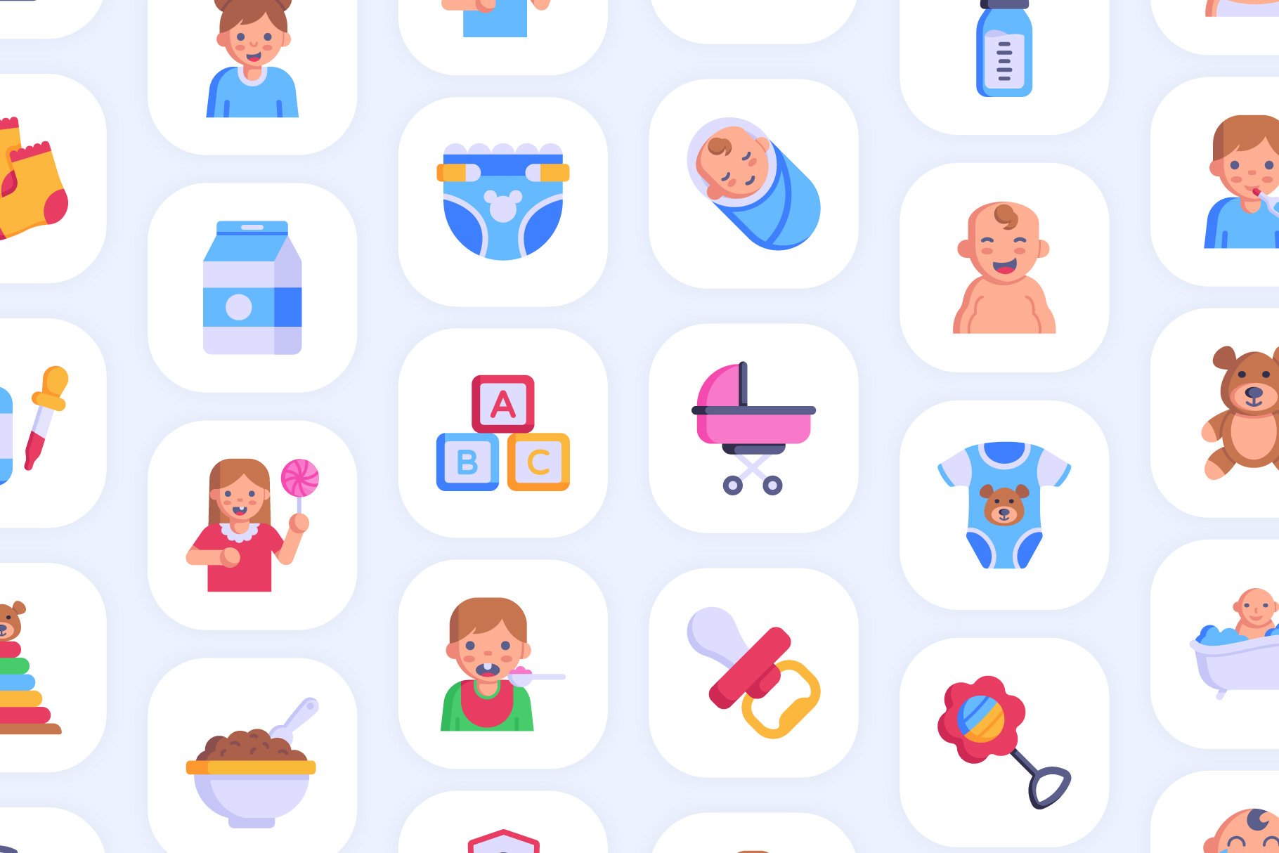 babby flat icons preview 6 204