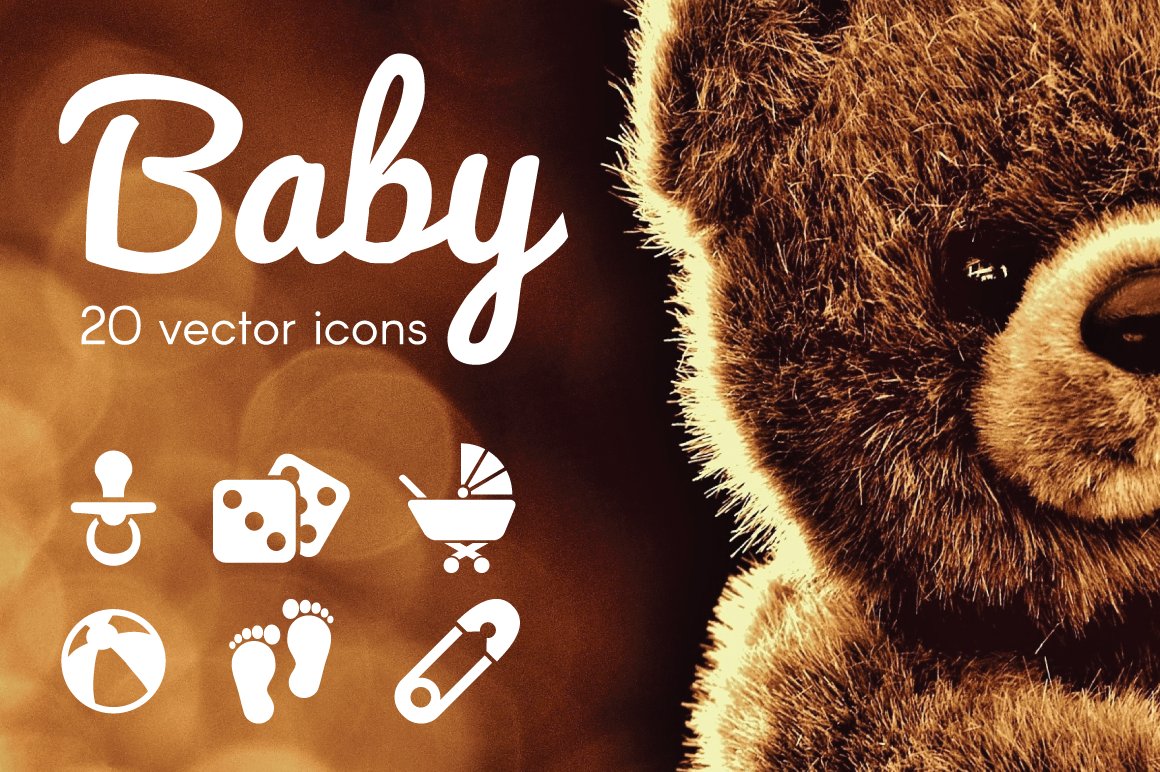 BABY - vector icons cover image.