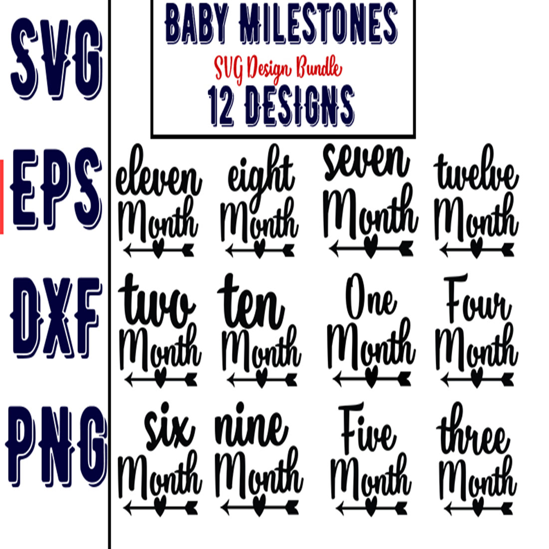 Baby Milestones Bundle preview image.