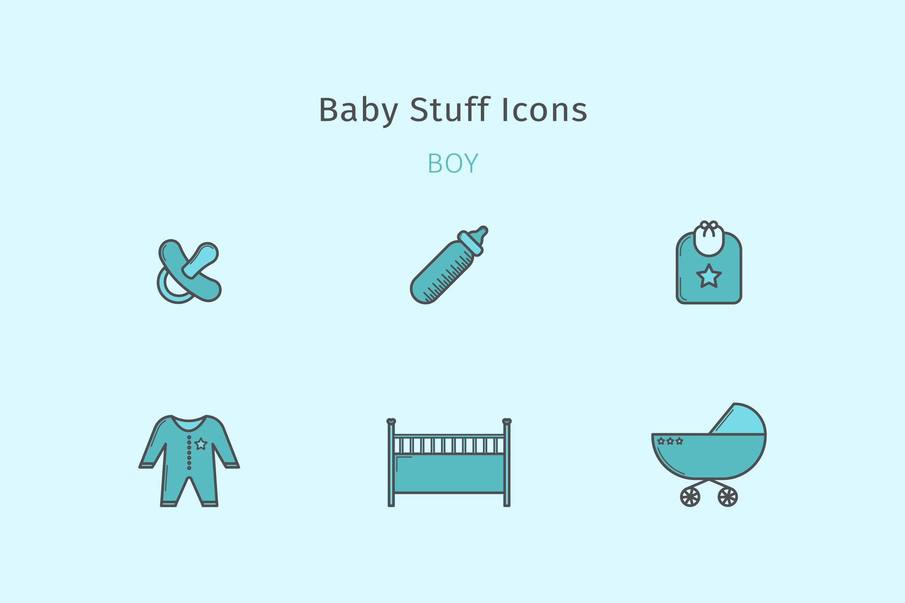 baby stuff icons boy 670