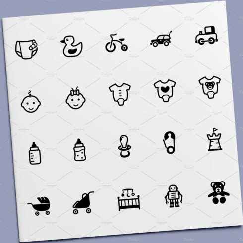 Baby Stuff Icons cover image.