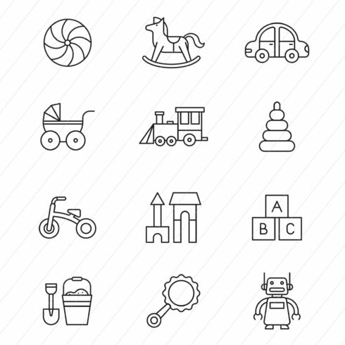 Baby Toys Icons cover image.