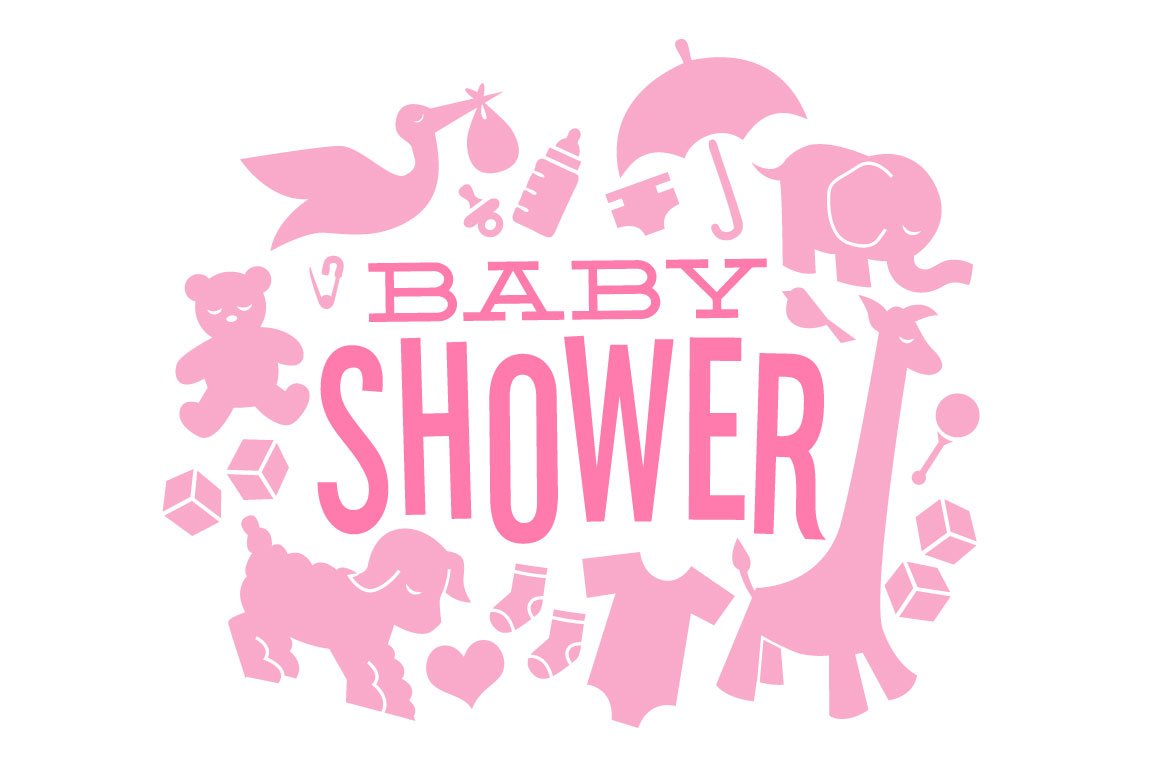Baby Shower Icons preview image.