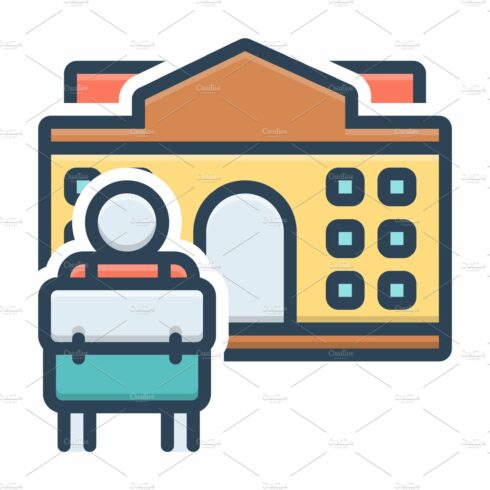 Back to school icon cover image.