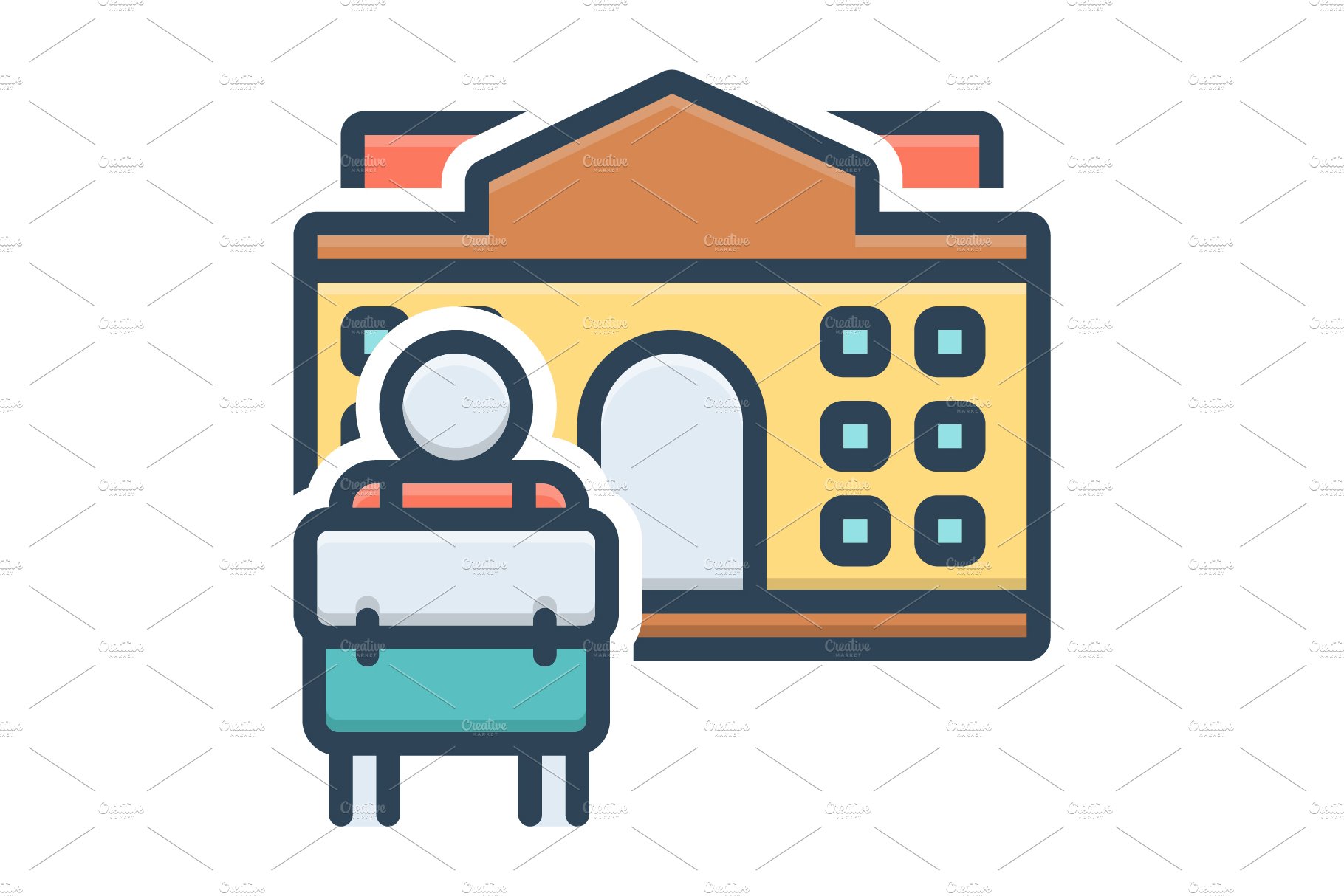 Back to school icon cover image.