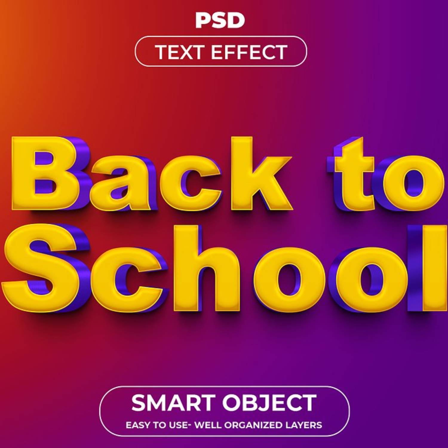 Back to school poster with the text back to school.