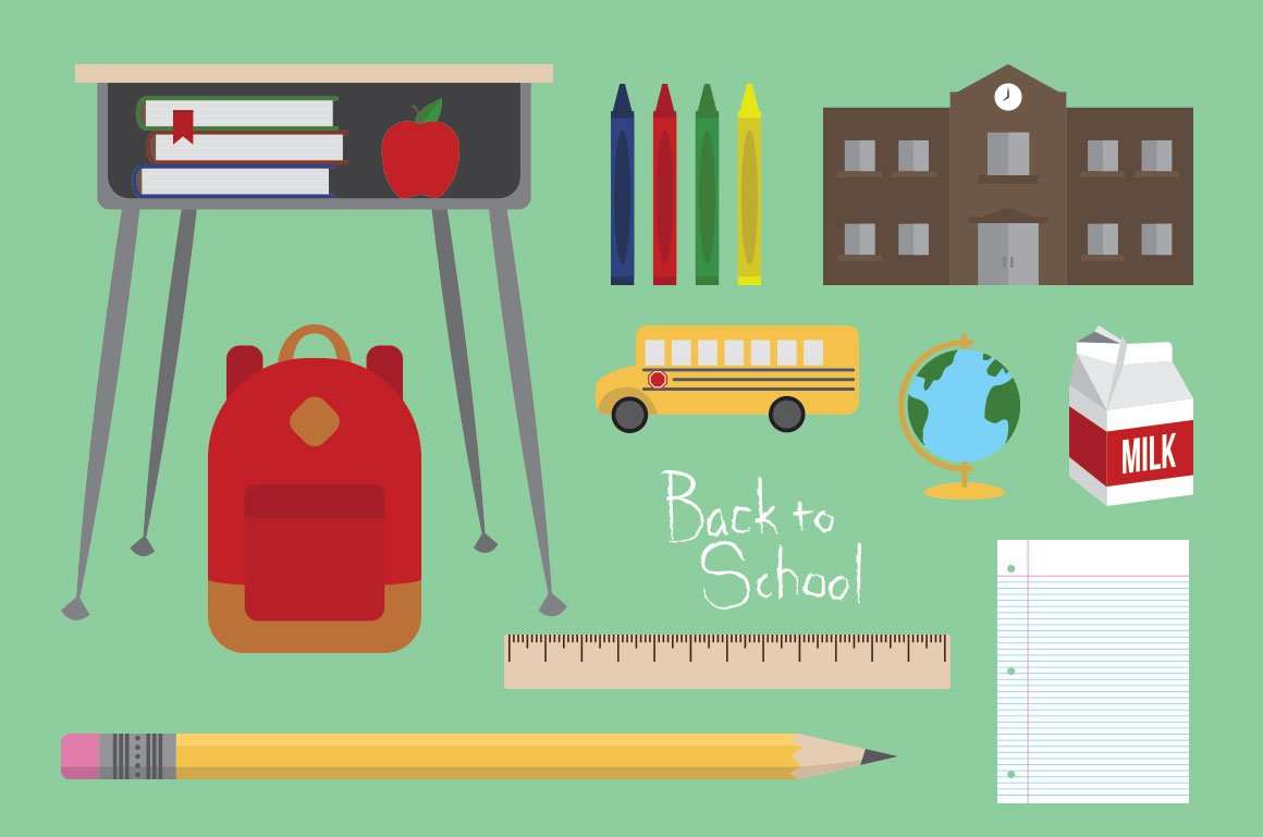 Back to School Vectors cover image.