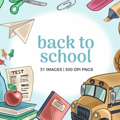 Back to School Clipart Images cover image.