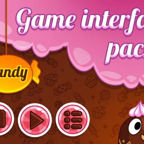 Interface game design (theme candy) cover image.