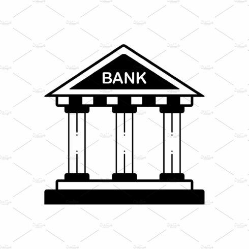 Bank  finance icon cover image.