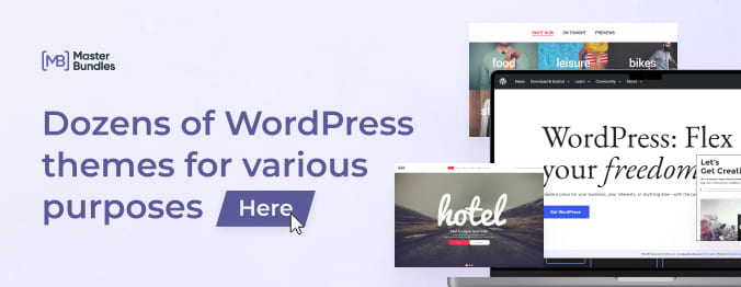 Banner for WordPress templates.
