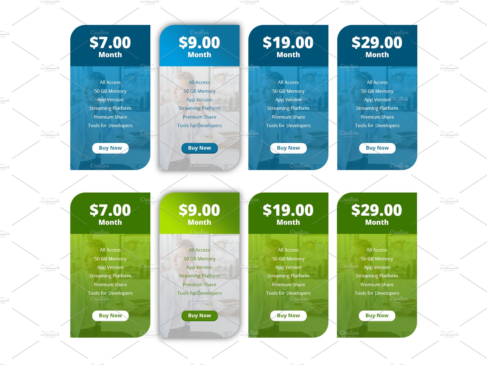 Pricing Tables Design preview image.
