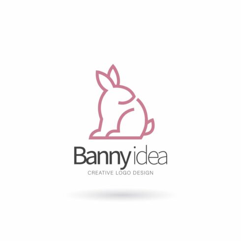 Rabbit logo vector icon template cover image.