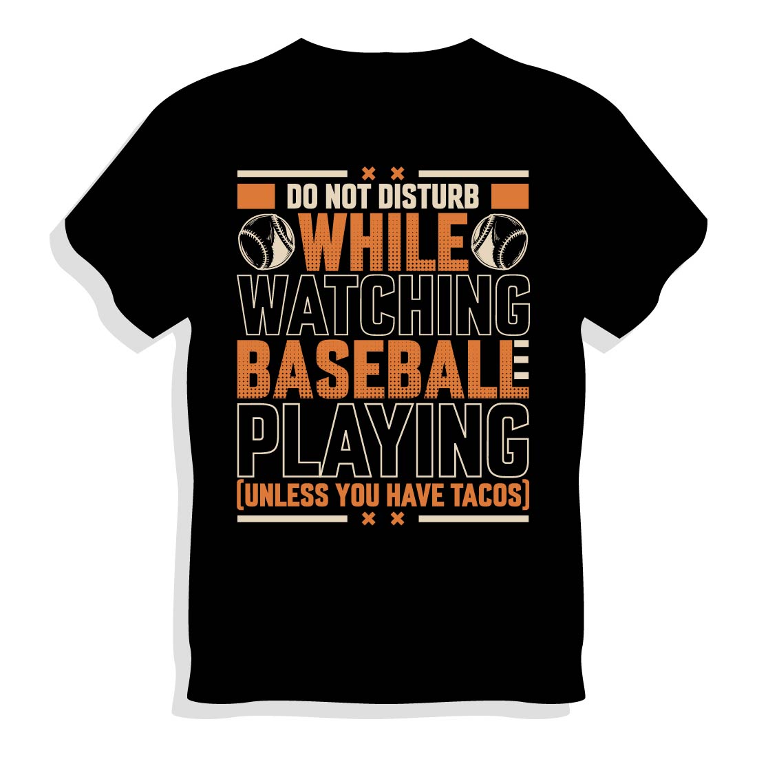 Baseball T-shirt Design, Do not disturb while watching baseball playing cover image.