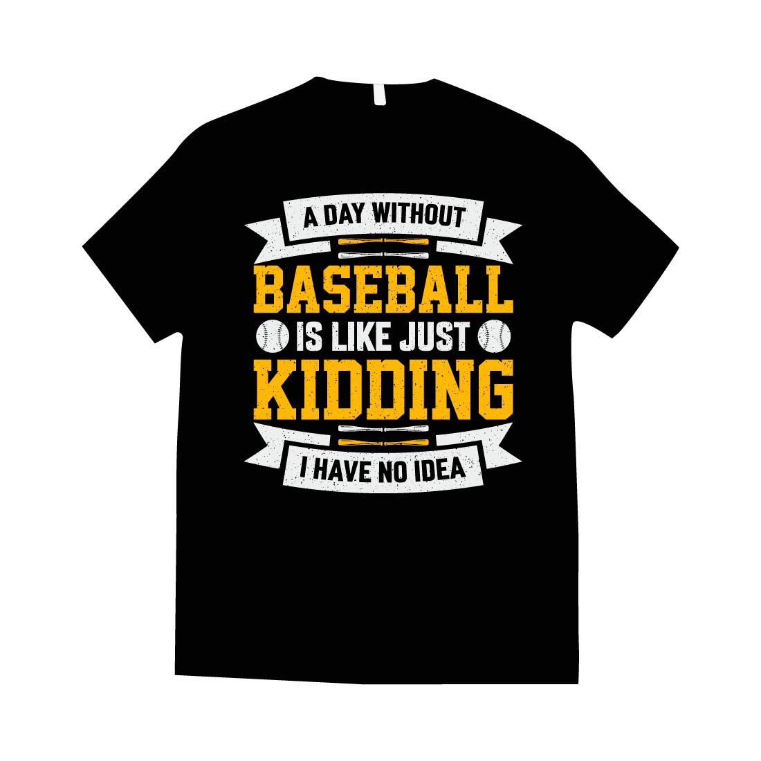 Baseball T-shirt Design preview image.