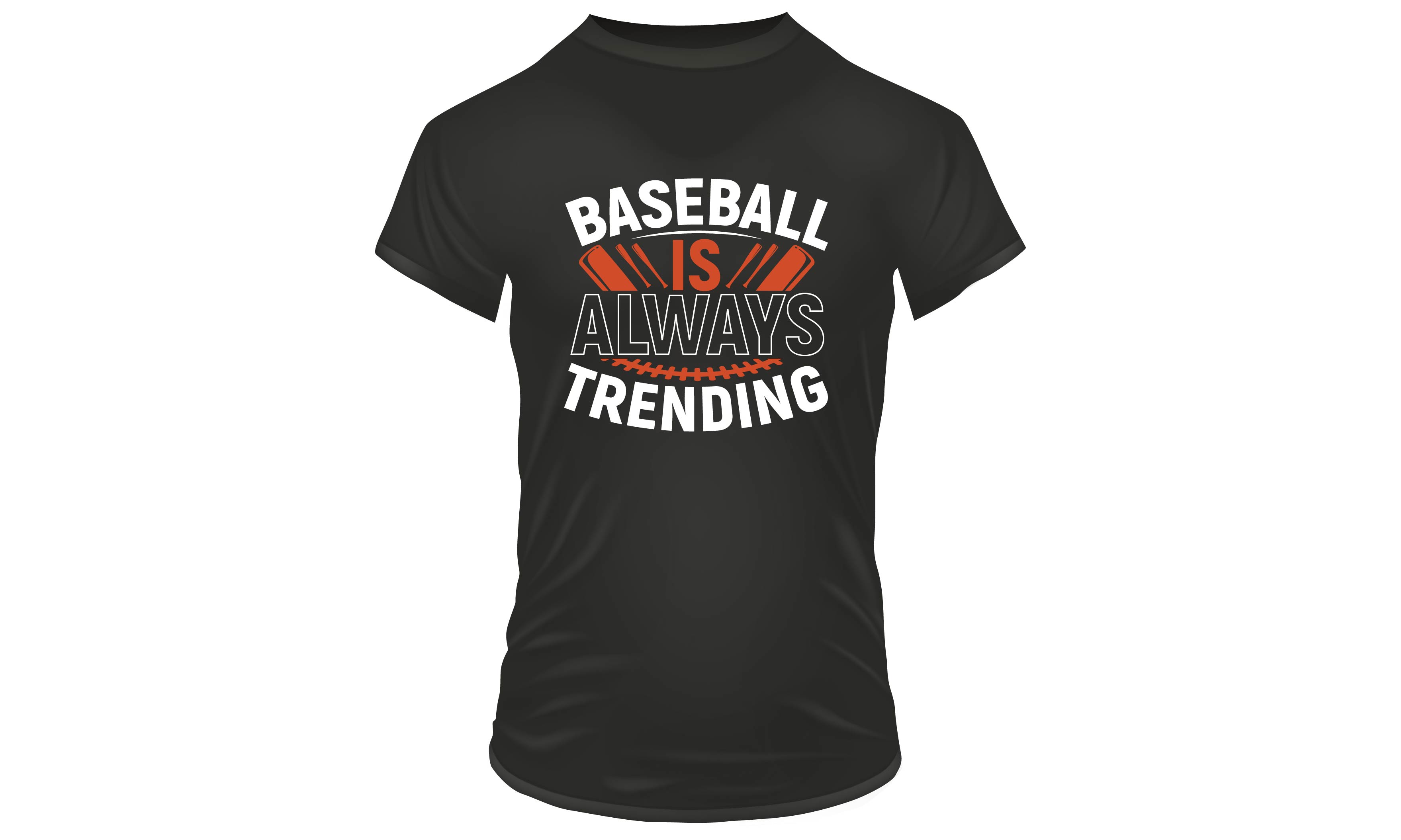 T - shirt that says baseball is always trending.