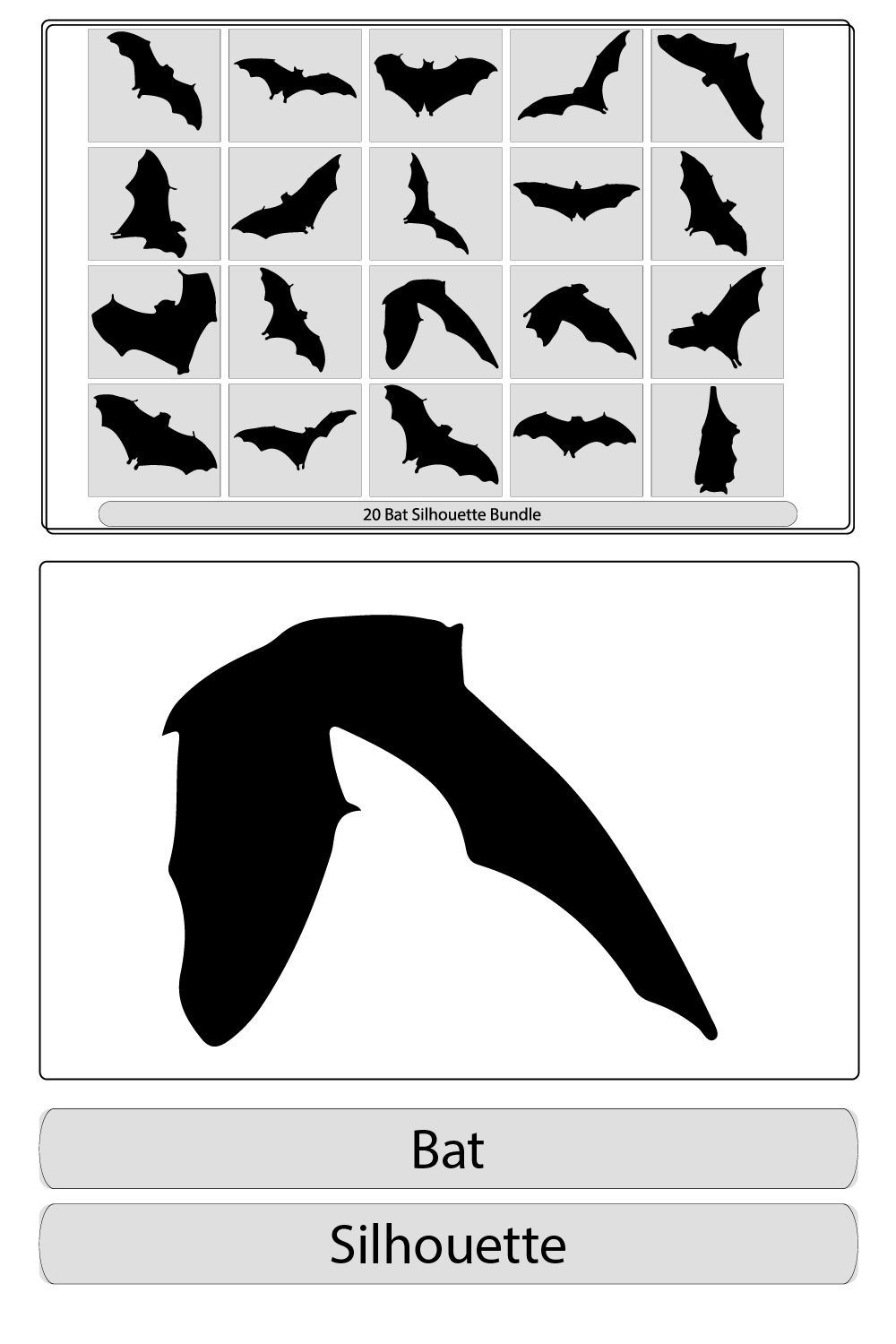 Black silhouettes of bats set,halloween bat silhouette vector design,Halloween black bats flying silhouettes pinterest preview image.