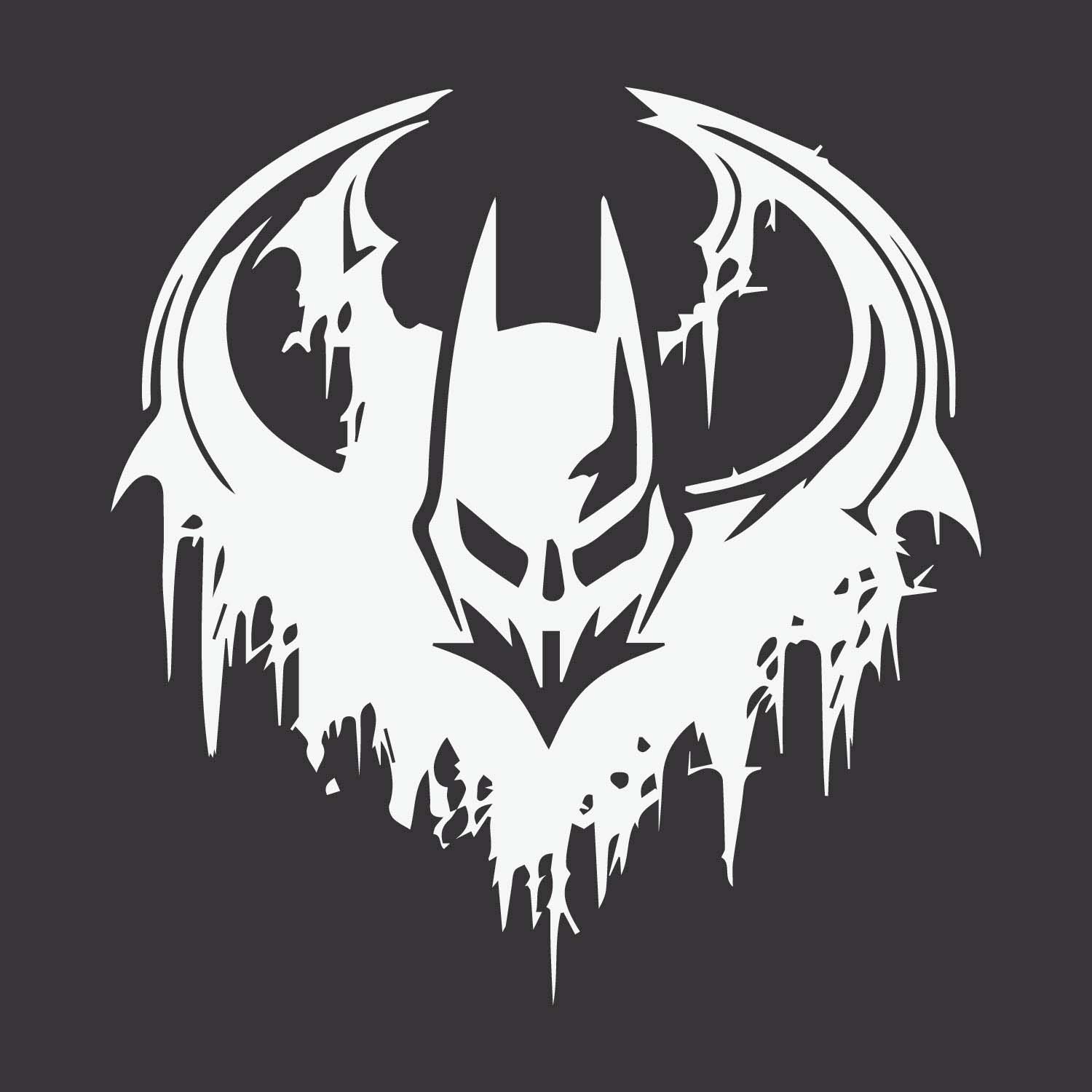 4 BatMan logo design/T-shirt design preview image.