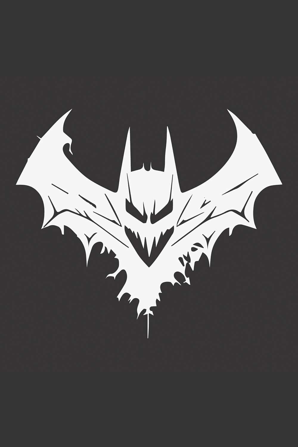 4 BatMan logo design/T-shirt design pinterest preview image.