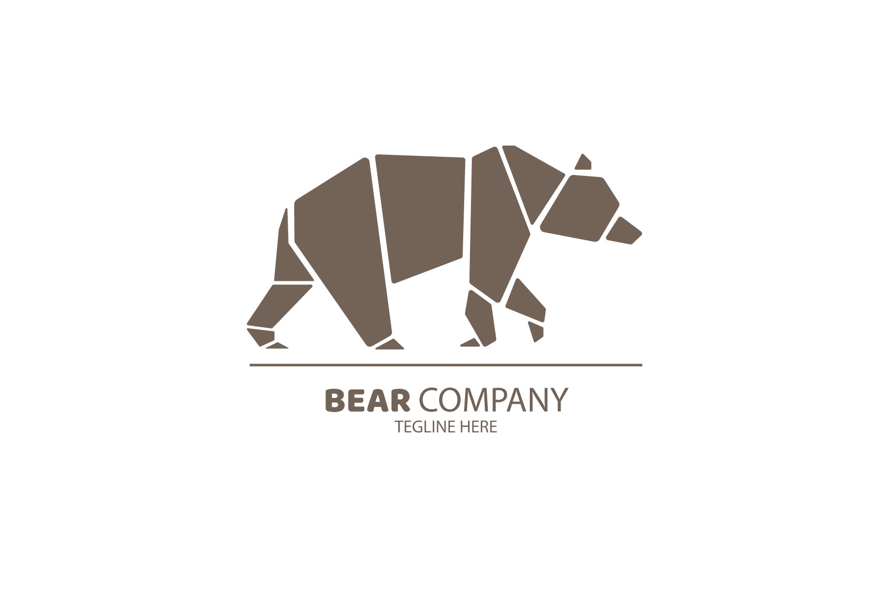 Polar Bear Logo Design preview image.