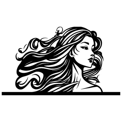Beauty Girl Illustration Logo cover image.