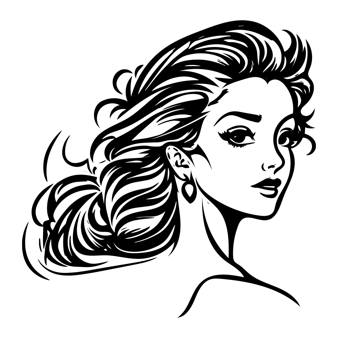 Beauty Parlor, Skincare, Spa, Salon, Logo Design Illustration preview image.