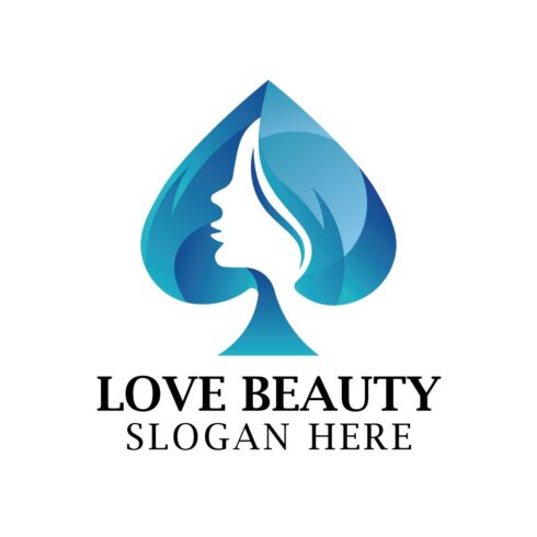 Beauty Love Feminine Logo vector logo template cover image.