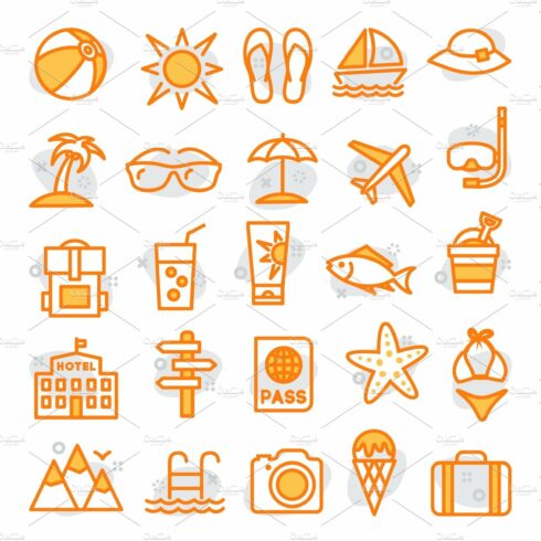Summer Line Icons cover image.