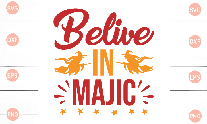 Believe in magic svg file.