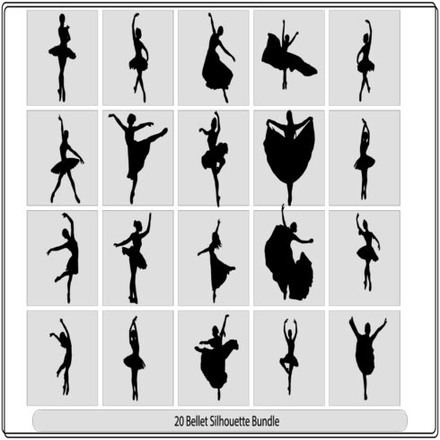 Bellet dancer silhouette,Ballerina silhouette ballet dance poses,dancer silhouette cover image.