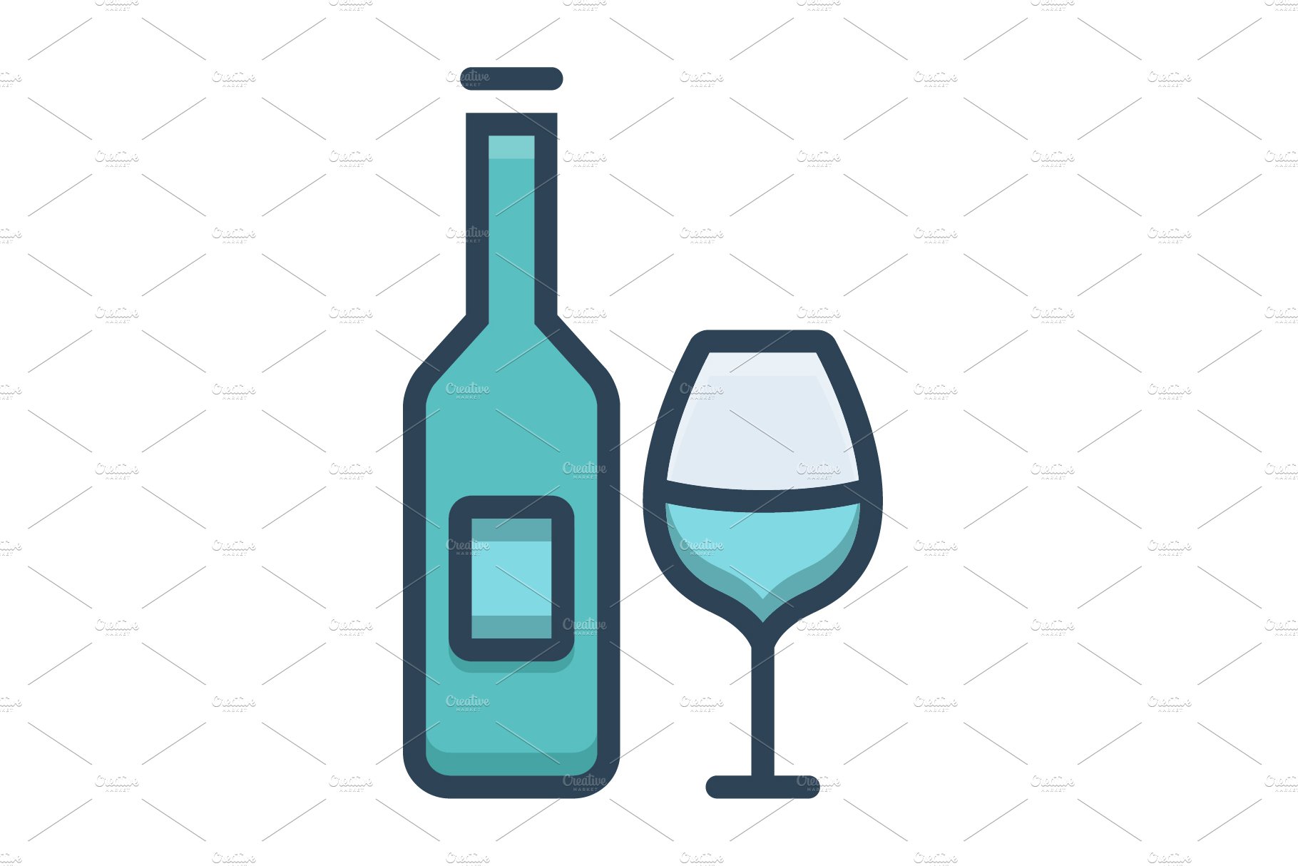 Beverage wine icon cover image.