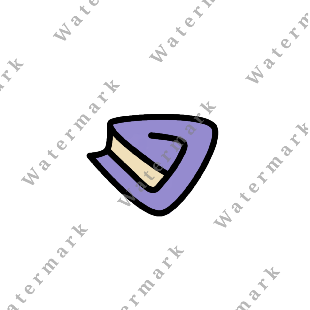 Purple hat with a white background.