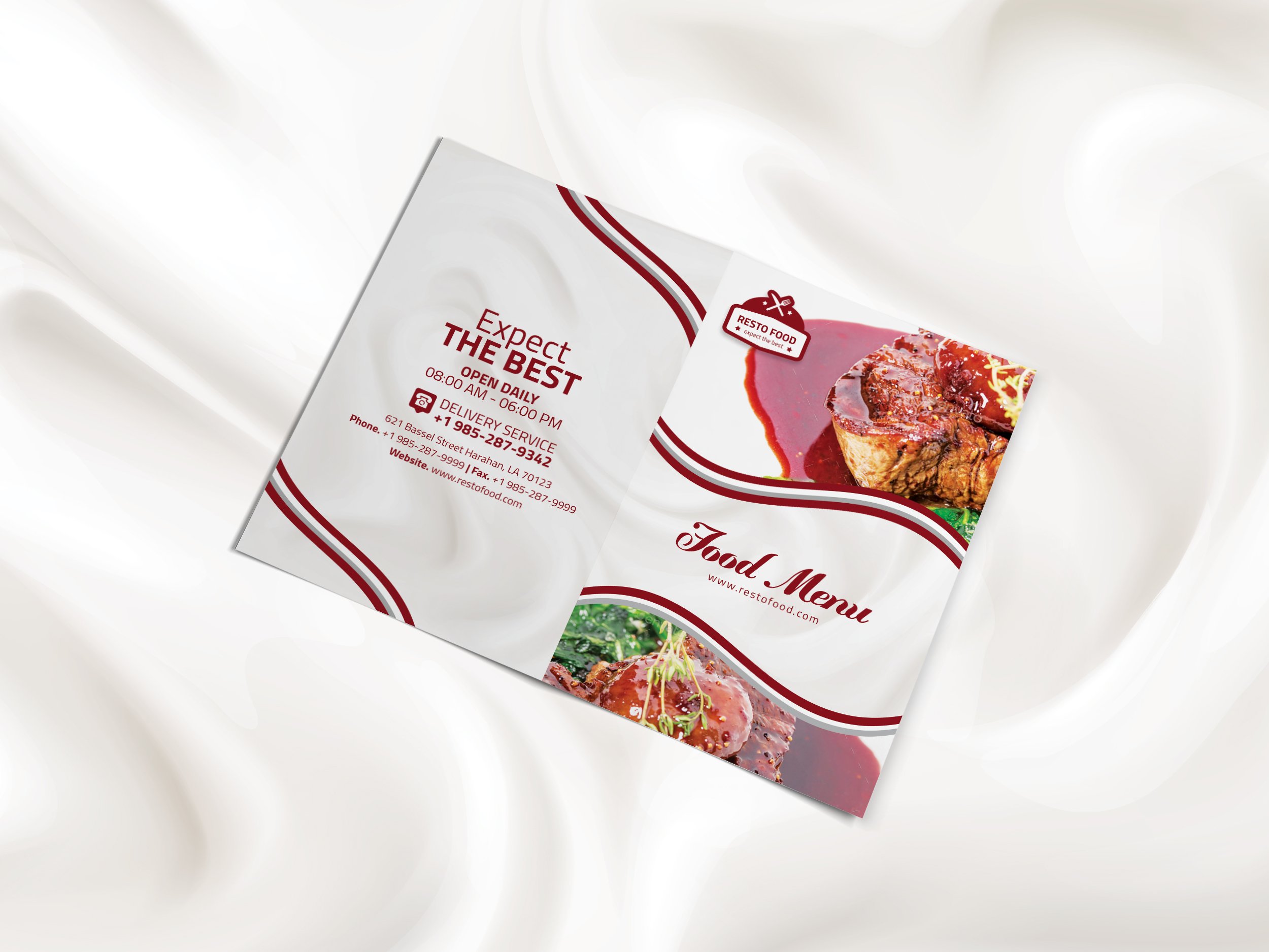 bifold food menu template 4 775