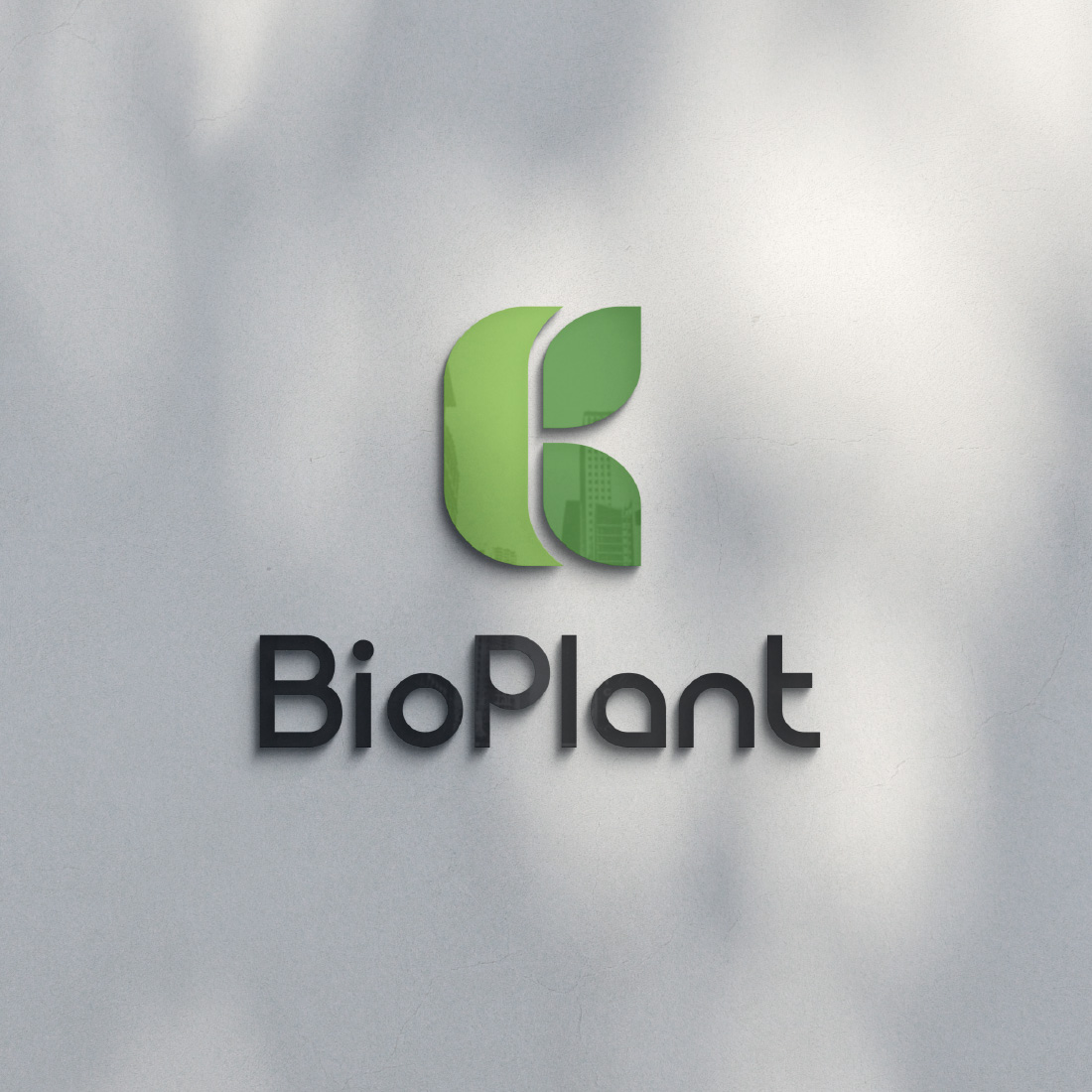 Bio plant agriculture botanical leaf logo preview image.