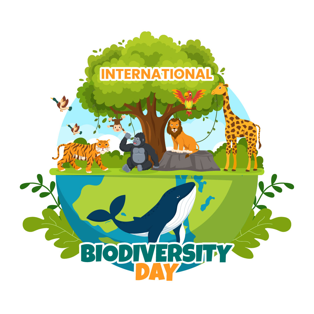 15 World Biodiversity Day Illustration cover image.