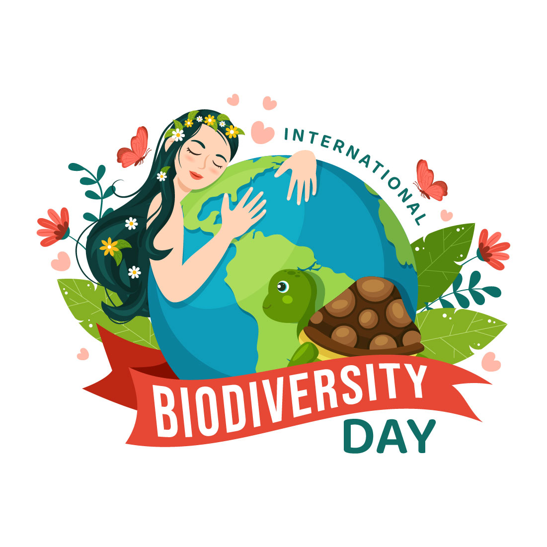15 World Biodiversity Day Illustration preview image.