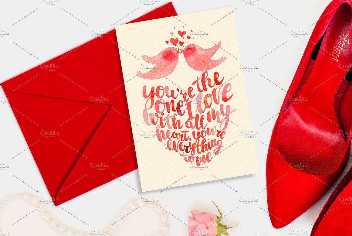 Valentine's day card kissing birds cover image.
