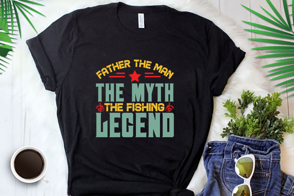 T - shirt that says father the man.