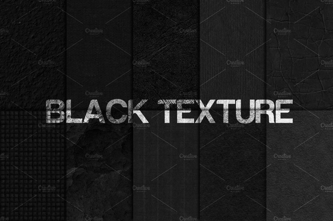 20 Black Textures preview image.